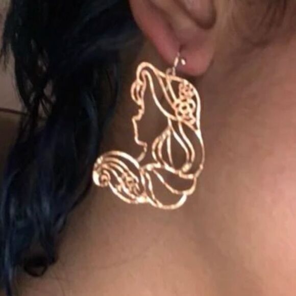 Y2K Princess Aurora Sleeping Beauty Fairycore Mythical Earrings - Picture 5 of 6